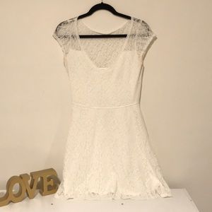 White Lace Hollister Dress